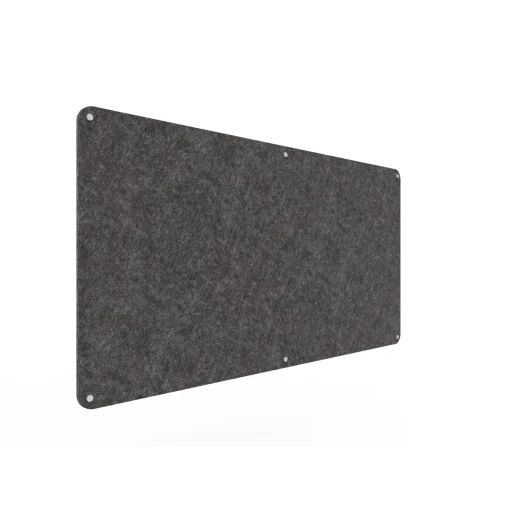 Acouline frameless acoustic pinboard, 1800mm W x 900mm H, Char