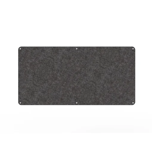 Acouline frameless acoustic pinboard, 1800mm W x 900mm H, Char