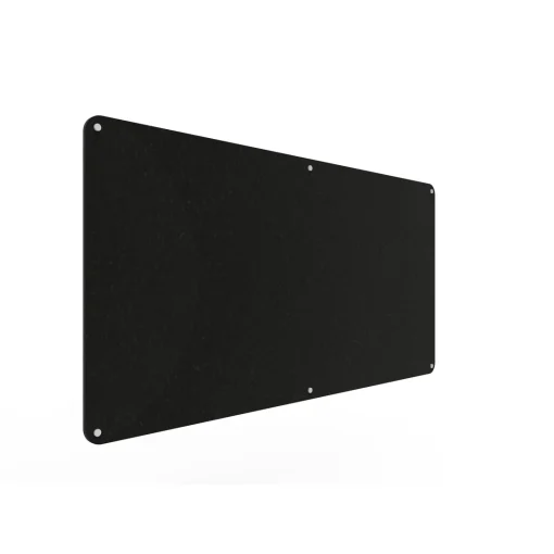 Acouline frameless acoustic pinboard, 1800mm W x 900mm H, Coal