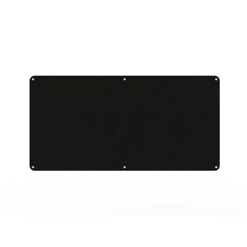 Acouline frameless acoustic pinboard, 1800mm W x 900mm H, Coal