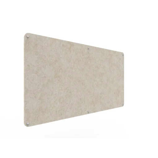 Acouline frameless acoustic pinboard, 1800mm W x 900mm H, Truffle