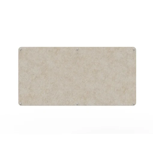 Acouline frameless acoustic pinboard, 1800mm W x 900mm H, Truffle