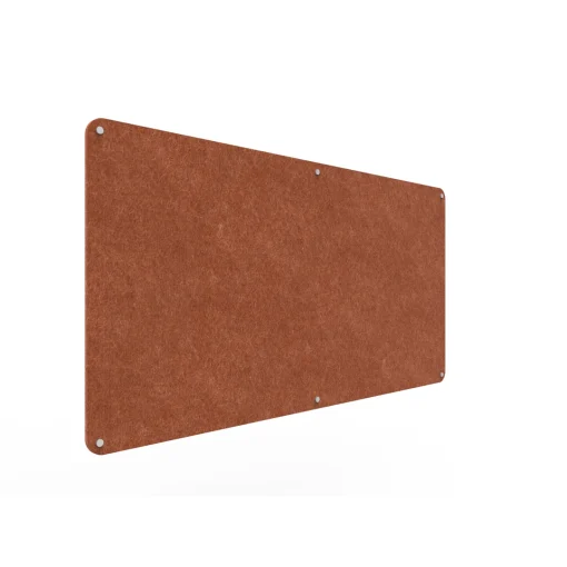 Acouline frameless acoustic pinboard, 1800mm W x 900mm H, Ember