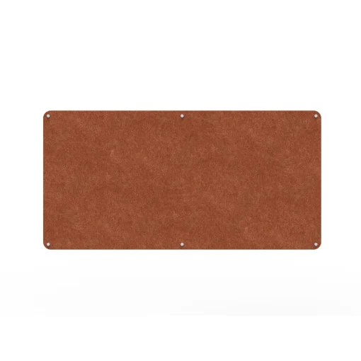 Acouline frameless acoustic pinboard, 1800mm W x 900mm H, Ember