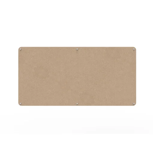 Acouline frameless acoustic pinboard, 1800mm W x 900mm H, Clay