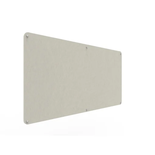 Acouline frameless acoustic pinboard, 1800mm W x 900mm H, Frost