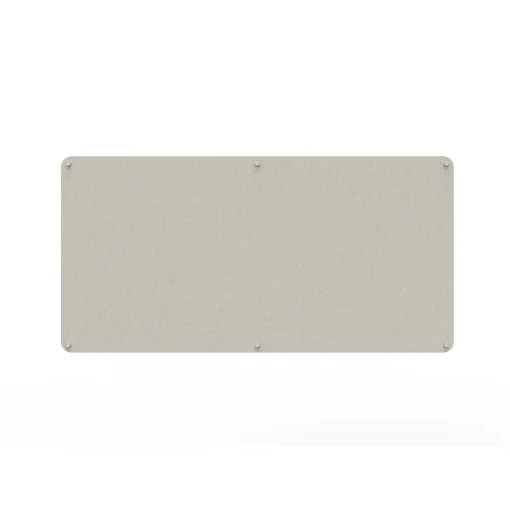 Acouline frameless acoustic pinboard, 1800mm W x 900mm H, Frost