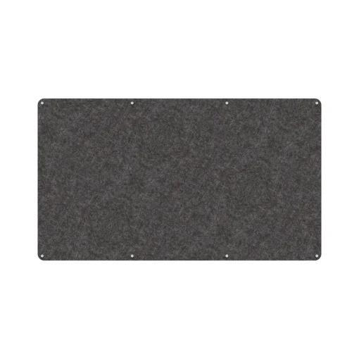 Acouline frameless acoustic pinboard, 2100mm W x 1200mm H, Char