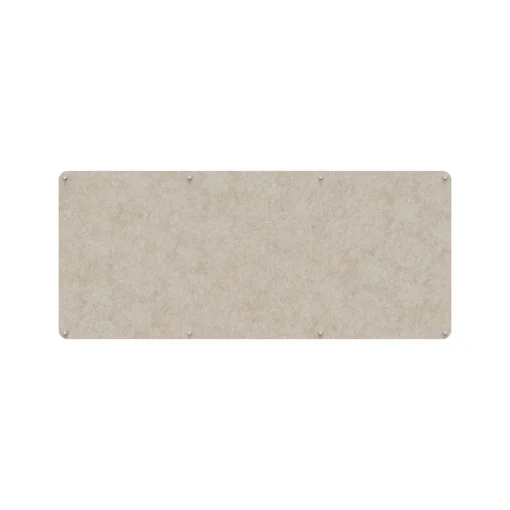 Acouline frameless acoustic pinboard, 2100mm W x 900mm H, Truffle