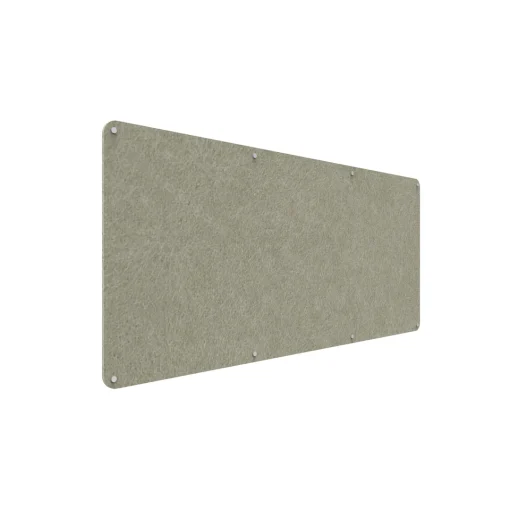 Acouline frameless acoustic pinboard, 2100mm W x 900mm H, Moss