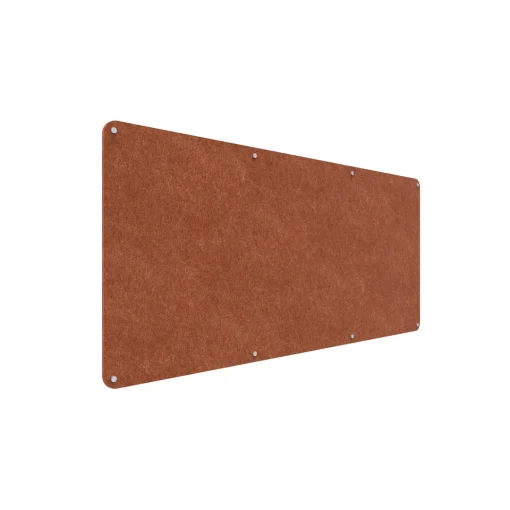 Acouline frameless acoustic pinboard, 2100mm W x 900mm H, Ember