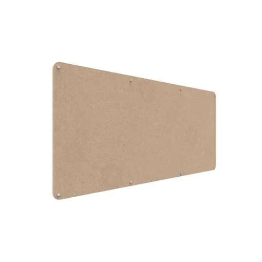 Acouline frameless acoustic pinboard, 2100mm W x 900mm H, Clay