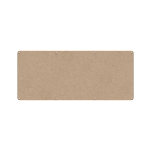 Acouline frameless acoustic pinboard, 2100mm W x 900mm H, Clay
