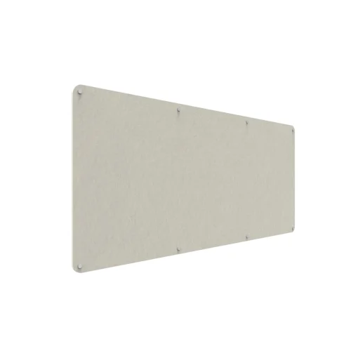 Acouline frameless acoustic pinboard, 2100mm W x 900mm H, Frost
