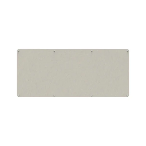 Acouline frameless acoustic pinboard, 2100mm W x 900mm H, Frost
