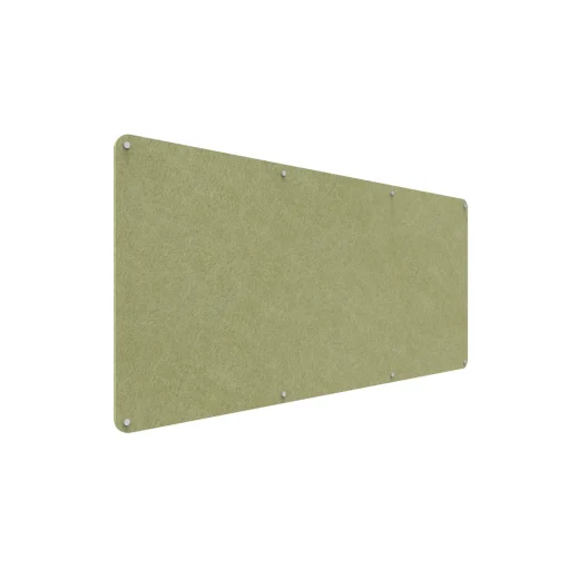 Acouline frameless acoustic pinboard, 2100mm W x 900mm H, Fern