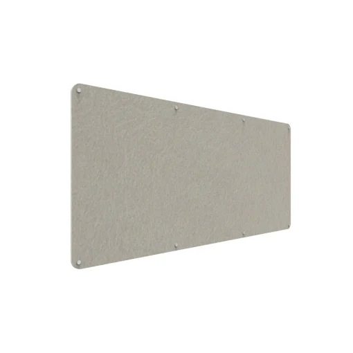 Acouline frameless acoustic pinboard, 2100mm W x 900mm H, Mist