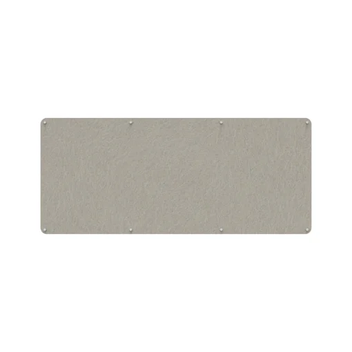 Acouline frameless acoustic pinboard, 2100mm W x 900mm H, Mist