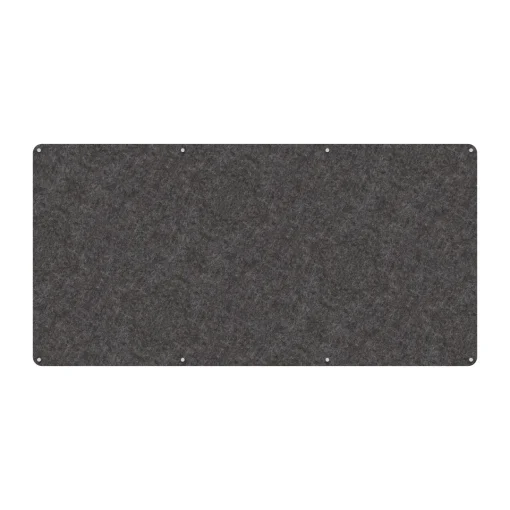 Acouline frameless acoustic pinboard, 2400mm W x 1200mm H, Char