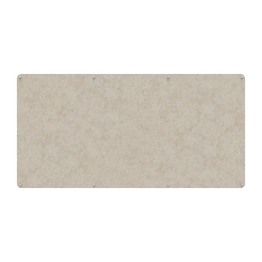 Acouline frameless acoustic pinboard, 2400mm W x 1200mm H, Truffle