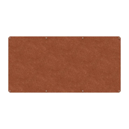 Acouline frameless acoustic pinboard, 2400mm W x 1200mm H, Ember