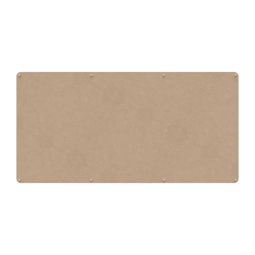 Acouline frameless acoustic pinboard, 2400mm W x 1200mm H, Clay