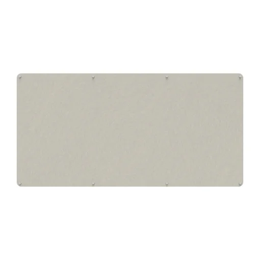 Acouline frameless acoustic pinboard, 2400mm W x 1200mm H, Frost