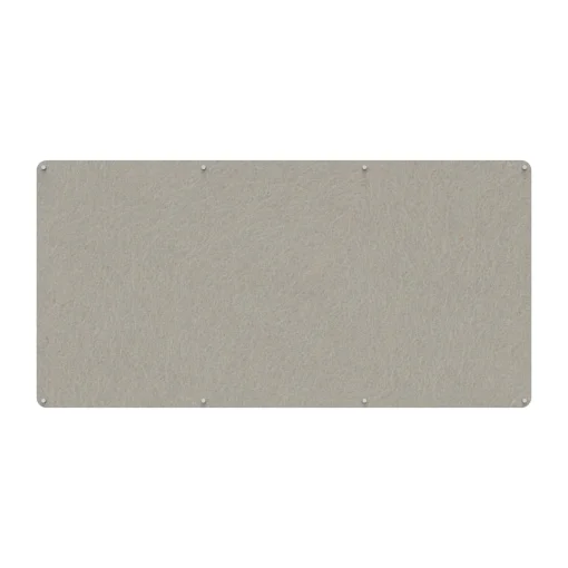 Acouline frameless acoustic pinboard, 2400mm W x 1200mm H, Mist