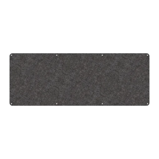 Acouline frameless acoustic pinboard, 2400mm W x 900mm H, Char