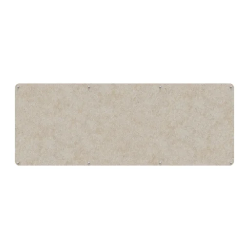 Acouline frameless acoustic pinboard, 2400mm W x 900mm H, Truffle