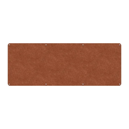 Acouline frameless acoustic pinboard, 2400mm W x 900mm H, Ember