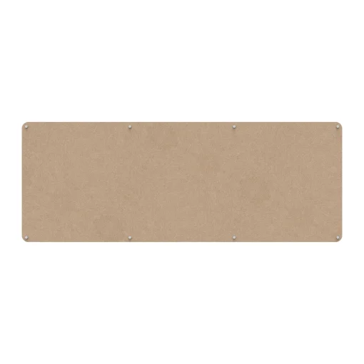 Acouline frameless acoustic pinboard, 2400mm W x 900mm H, Clay