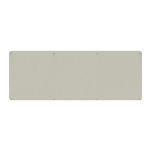 Acouline frameless acoustic pinboard, 2400mm W x 900mm H, Frost