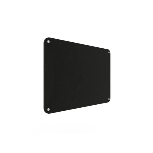 Acouline frameless acoustic pinboard, 900mm W x 600mm H, Coal
