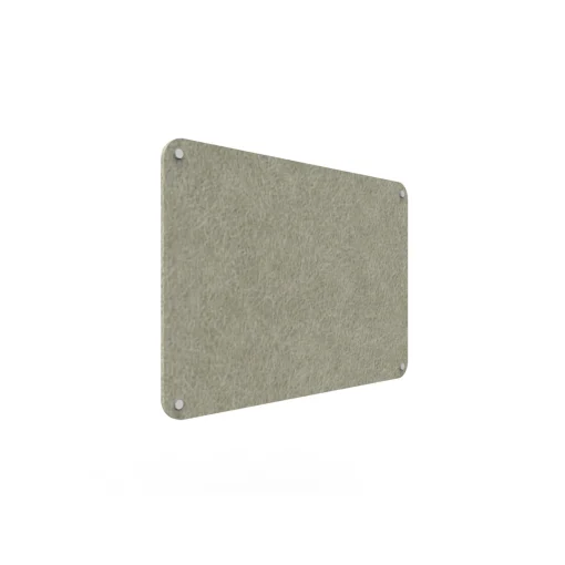 Acouline frameless acoustic pinboard, 900mm W x 600mm H, Moss