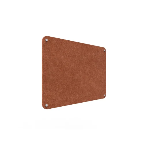 Acouline frameless acoustic pinboard, 900mm W x 600mm H, Ember