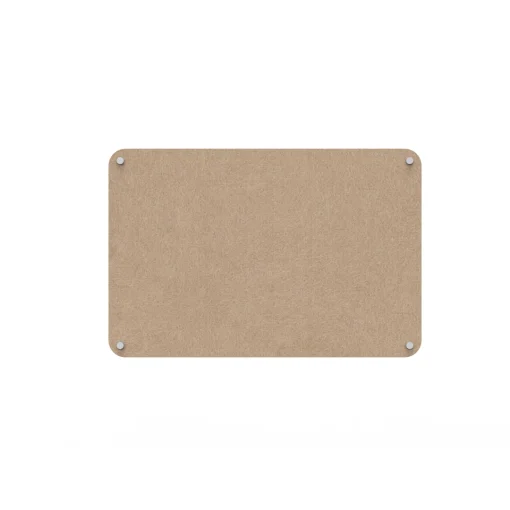 Acouline frameless acoustic pinboard, 900mm W x 600mm H, Clay