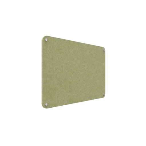 Acouline frameless acoustic pinboard, 900mm W x 600mm H, Fern
