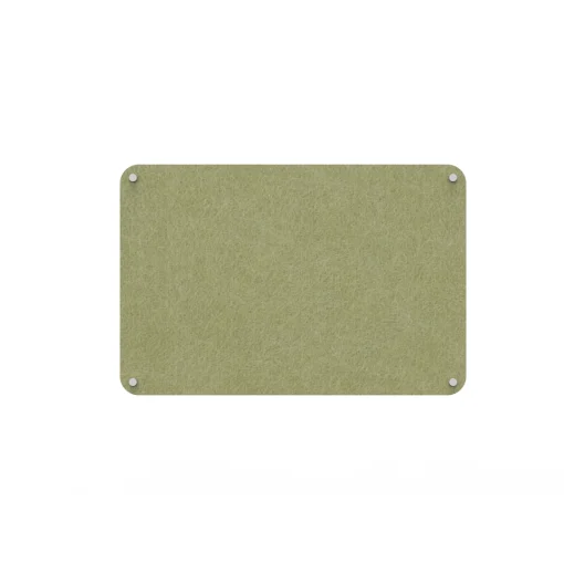 Acouline frameless acoustic pinboard, 900mm W x 600mm H, Fern
