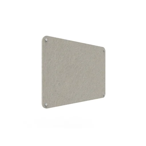 Acouline frameless acoustic pinboard, 900mm W x 600mm H, Mist