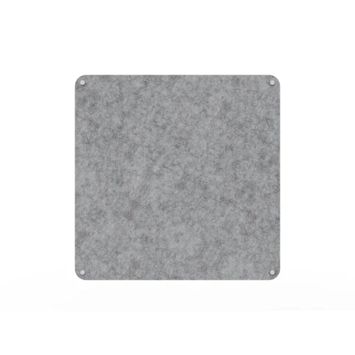 Acouline frameless acoustic pinboard, 900mm W x 900mm H, Flint
