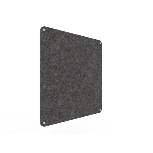 Acouline frameless acoustic pinboard, 900mm W x 900mm H, Char