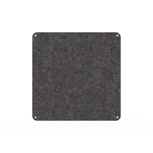 Acouline frameless acoustic pinboard, 900mm W x 900mm H, Char