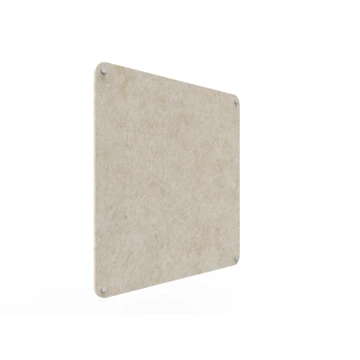 Acouline frameless acoustic pinboard, 900mm W x 900mm H, Truffle
