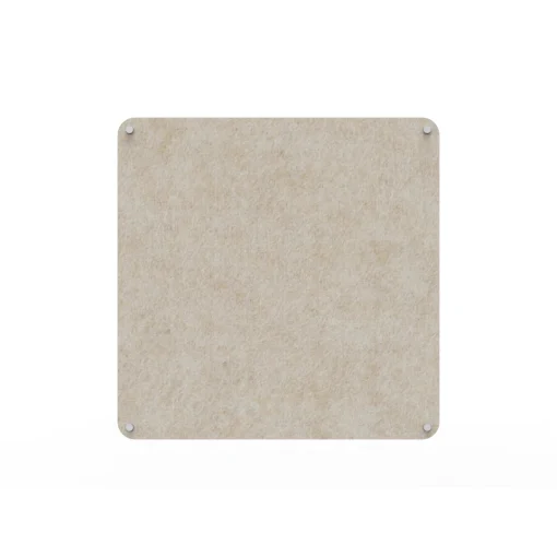 Acouline frameless acoustic pinboard, 900mm W x 900mm H, Truffle