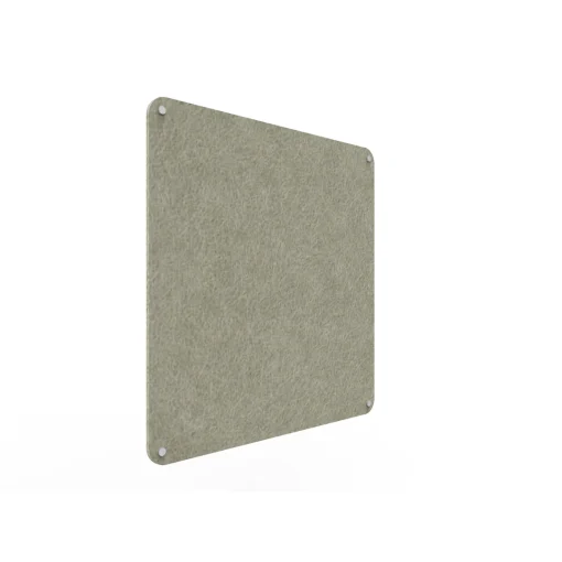 Acouline frameless acoustic pinboard, 900mm W x 900mm H, Moss