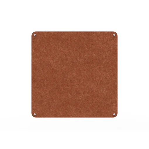 Acouline frameless acoustic pinboard, 900mm W x 900mm H, Ember