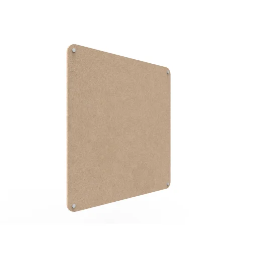 Acouline frameless acoustic pinboard, 900mm W x 900mm H, Clay