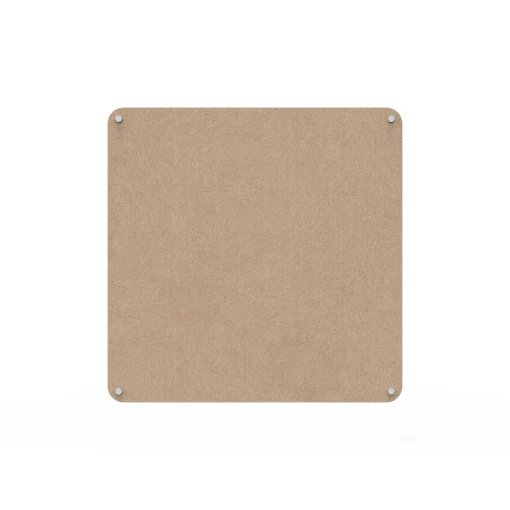 Acouline frameless acoustic pinboard, 900mm W x 900mm H, Clay