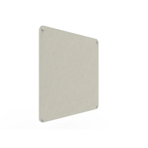 Acouline frameless acoustic pinboard, 900mm W x 900mm H, Frost